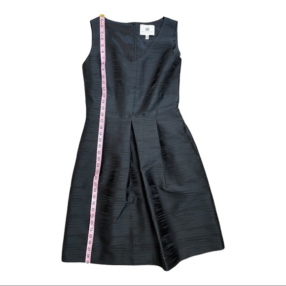 AG Phillips Silk Professional Women’s A-Line Black Short Dress - Size 10 Pockets - Picture 7 of 9